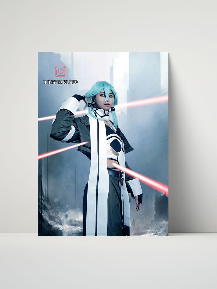 Sword Art Online - Sinon Cosplay Metal Print featuring TinyTakuto (8x10) product image (1)