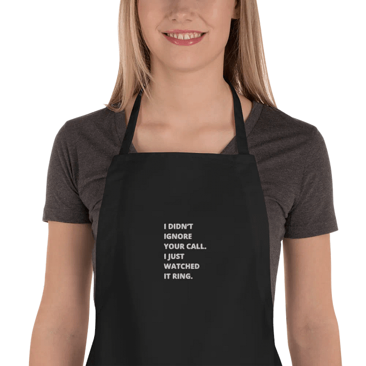 Ignoring Vibes Apron product image (1)