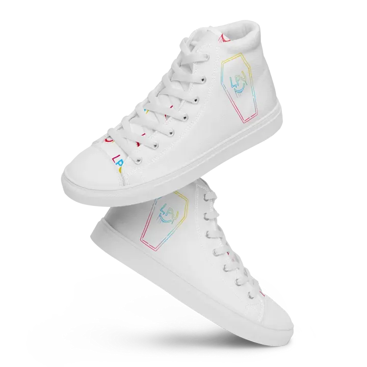 LPJ White Canvas Hi-Top Shoes product image (1)