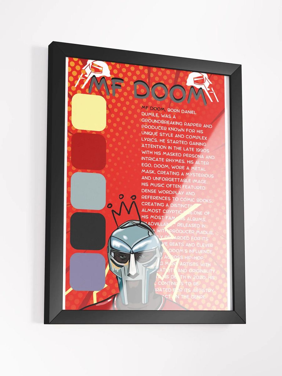 (12x16in) MF DOOM: Framed Matte Poster product image (3)