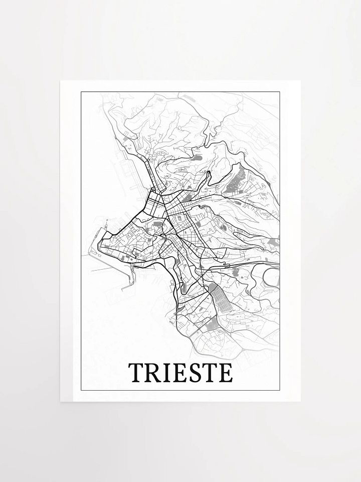 Trieste, Italy, city map print product image (4)