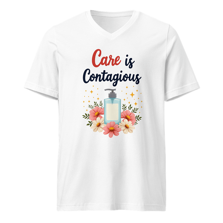 Care is Contagious V-Neck Tee product image (1)