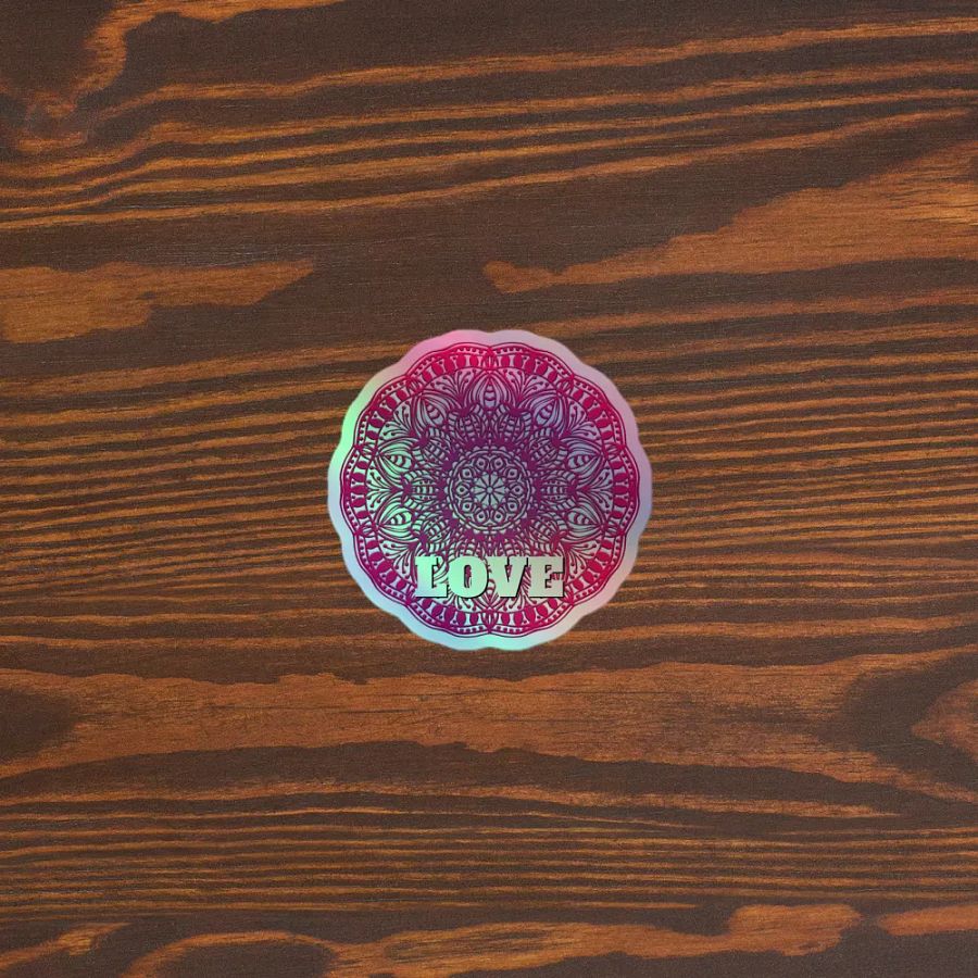 Love Mandala Holographic Sticker Sheet product image (5)