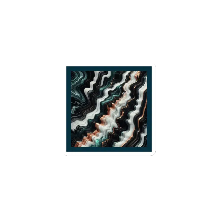 Marble Waves, Slimline, Die-Cut Magnet product image (1)