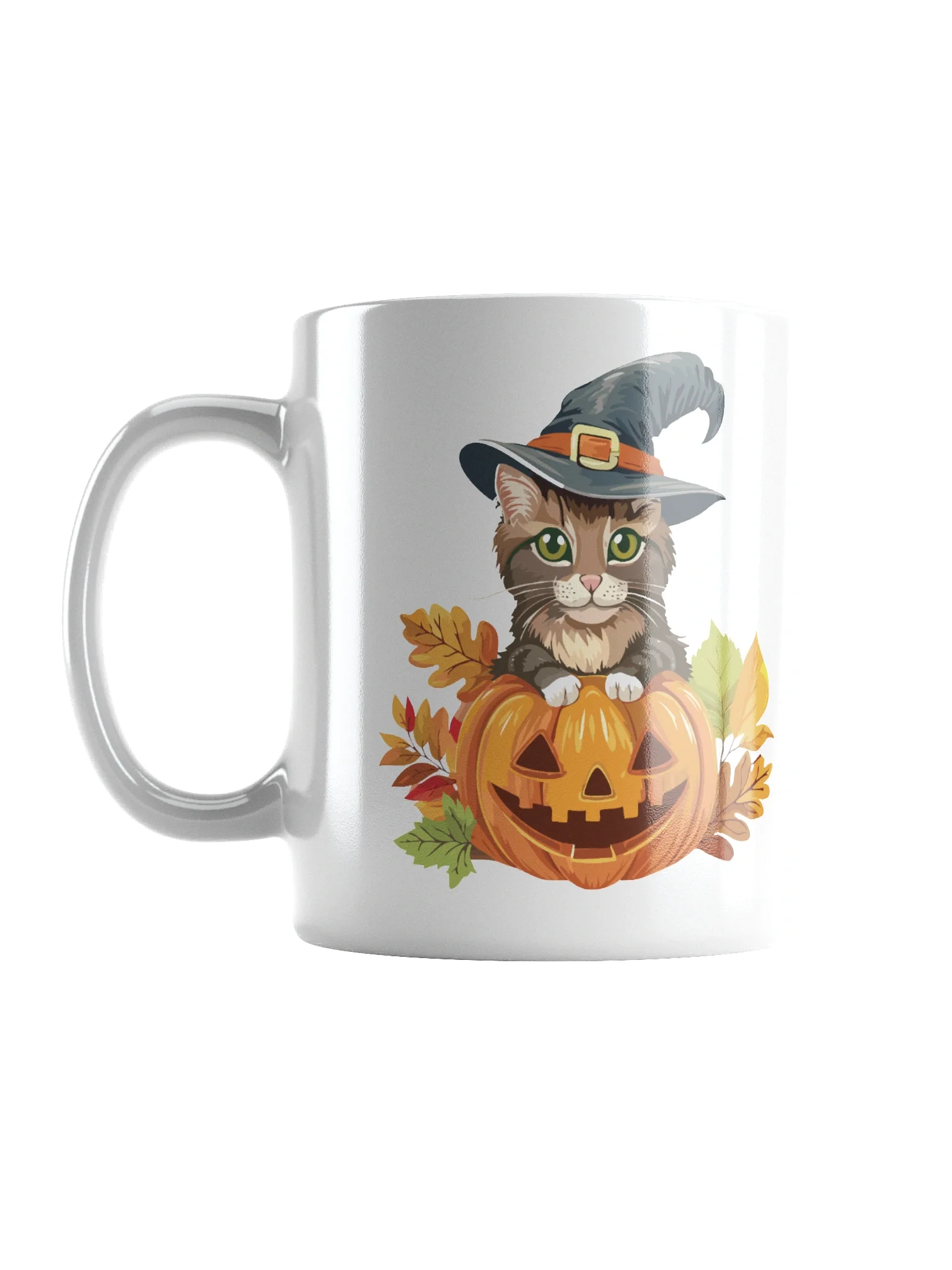 Powered by Coffee & Cat Magic” Halloween Mug product image (1)
