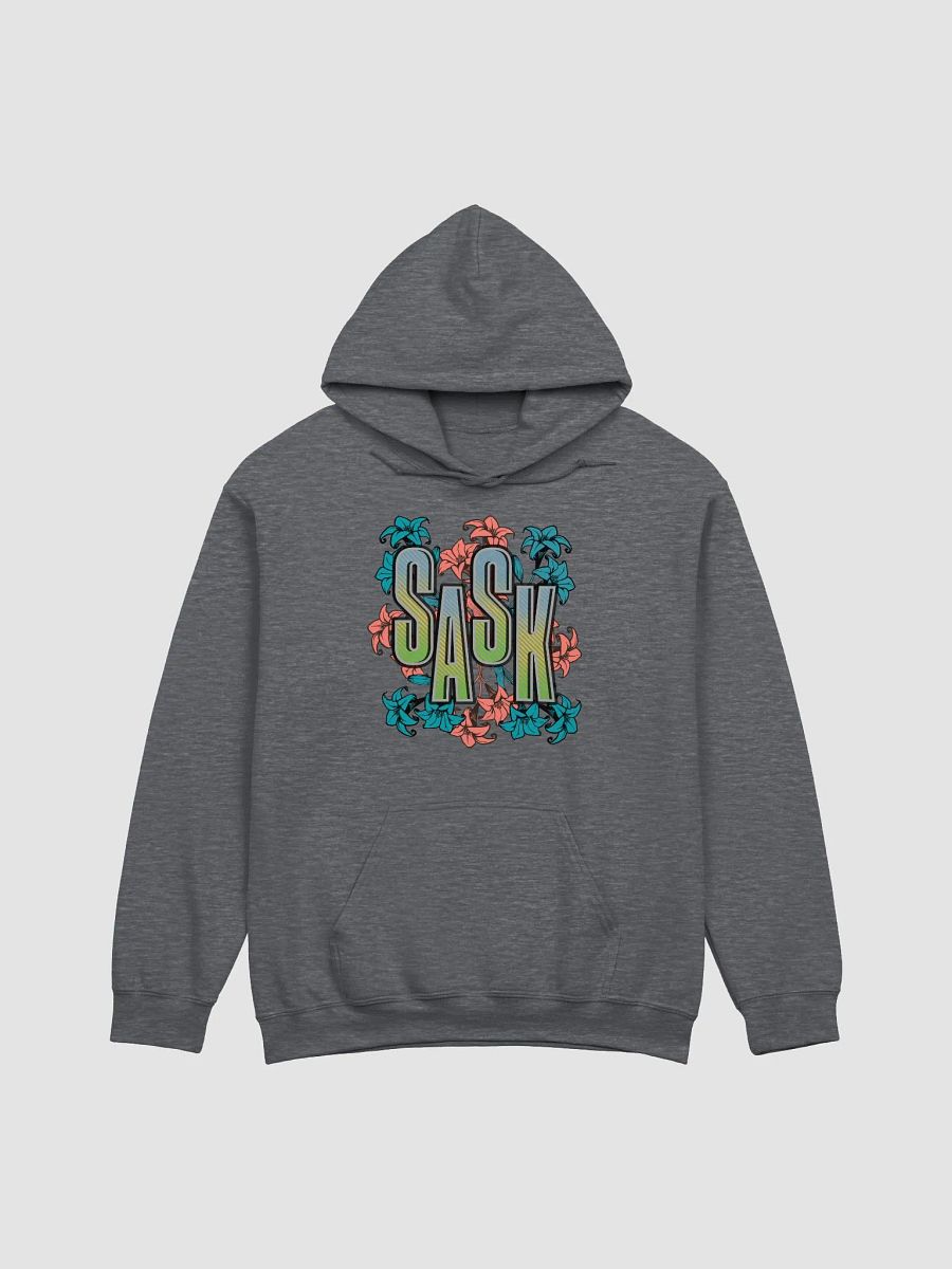 Sask Saskatoon Saskatchewan Gradient Floral Hoodie product image (3)