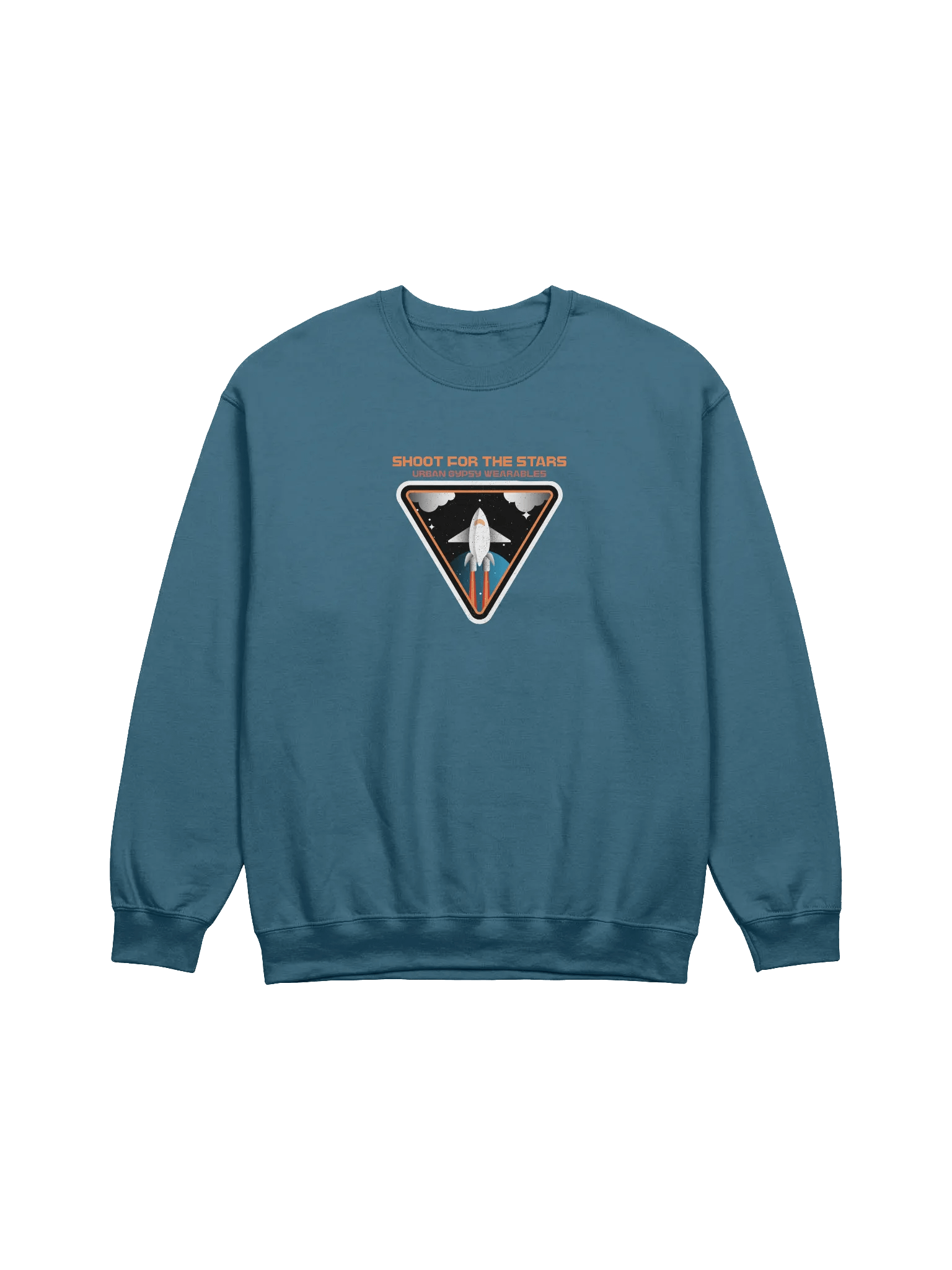 Retro Rocket Launch Crewneck Sweatshirt product image (13)