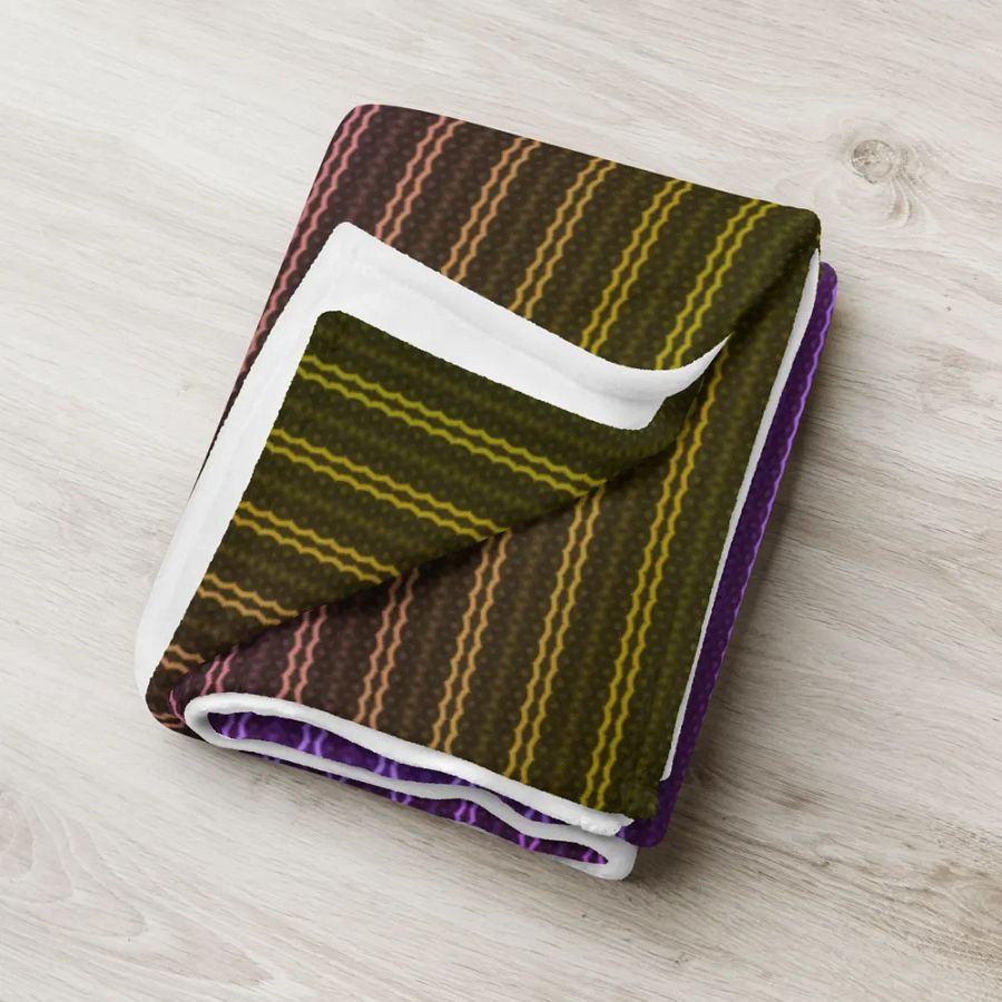 Elegant Chain Striped Throw Blanket product image (8)