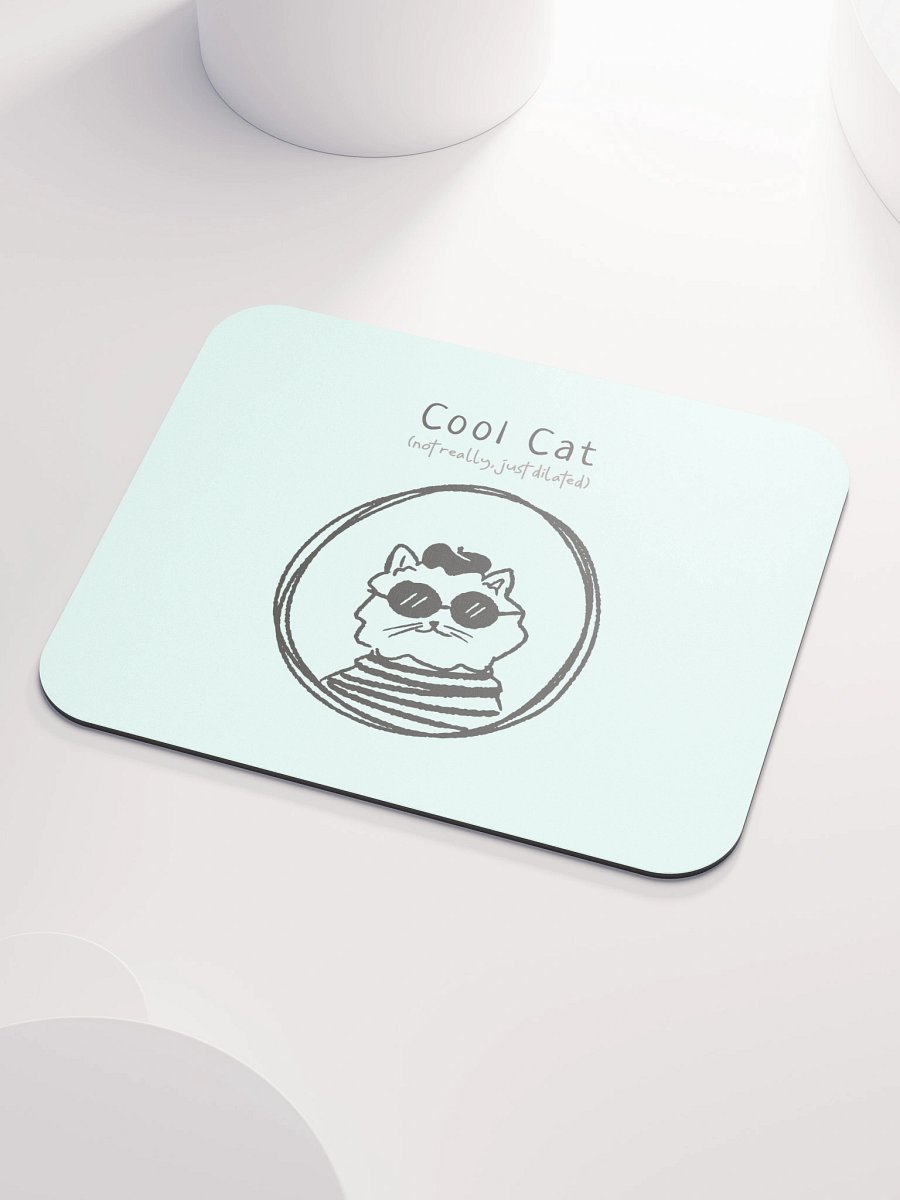 Dilated Cool Cat Mouse Pad product image (3)