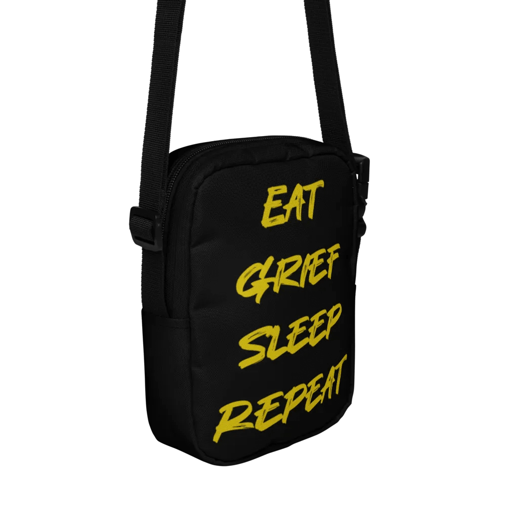 Eat. Grief. Sleep. Repeat. Crossover Bag – Kvlt Style, Pirate Mentality product image (4)