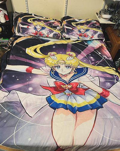 My new bed spread!! #sailormoon #moonspiralheartattack #anime #fyp #moonie