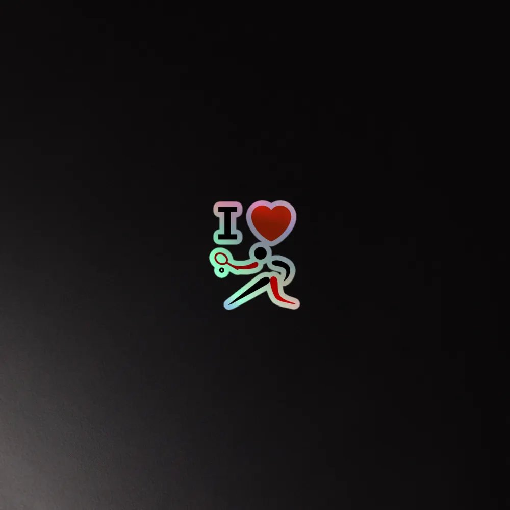 I Love Tennis Holographic Sticket product image (4)