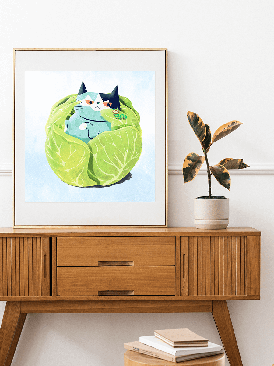Cabbage Art Print product image (6)