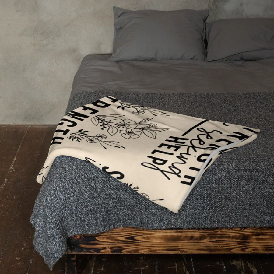 Strength Is Seeking Help Blanket product image (12)