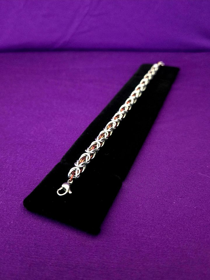 Chainmail Bracelet - Silver and Bronze product image (1)
