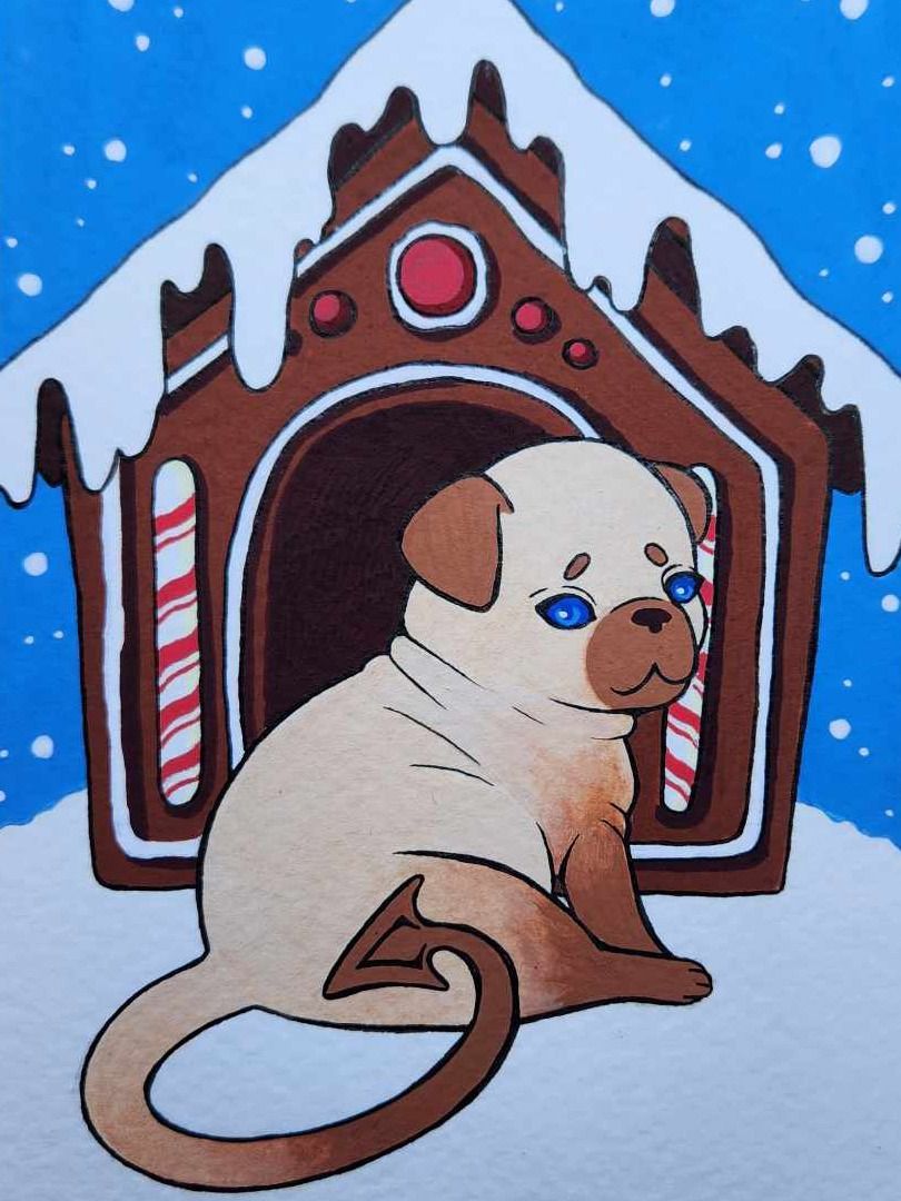 Dessin original Noël Chien product image (1)