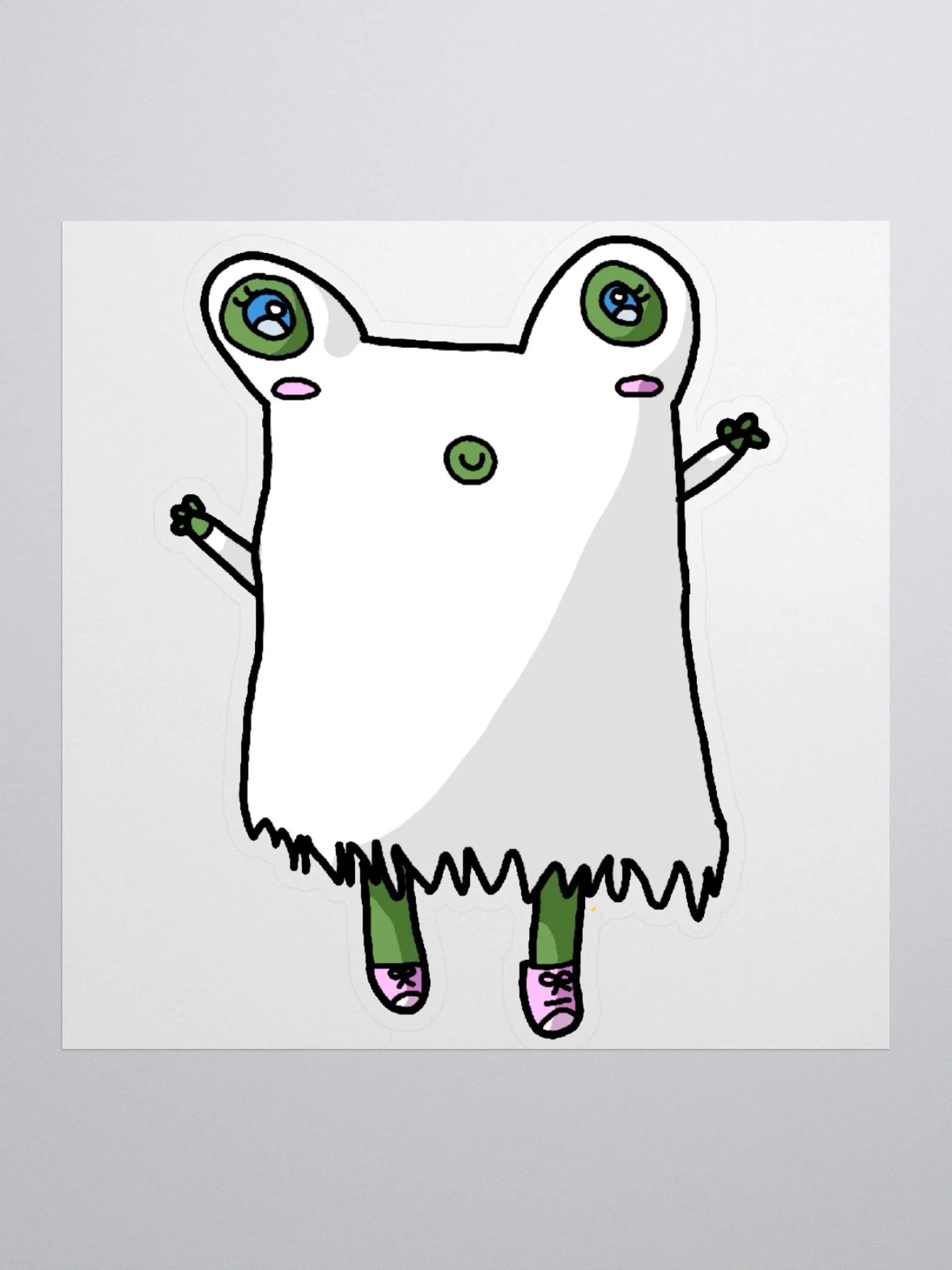 Ghost Frog Sticker by Grim Jr. product image (1)