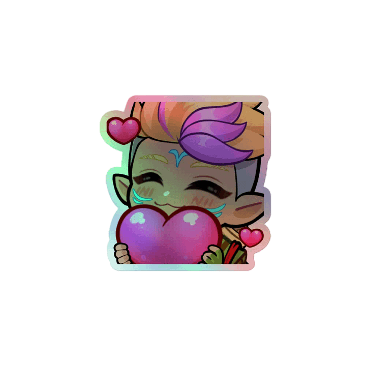 AfressLove Emote Holographic Sticker product image (1)