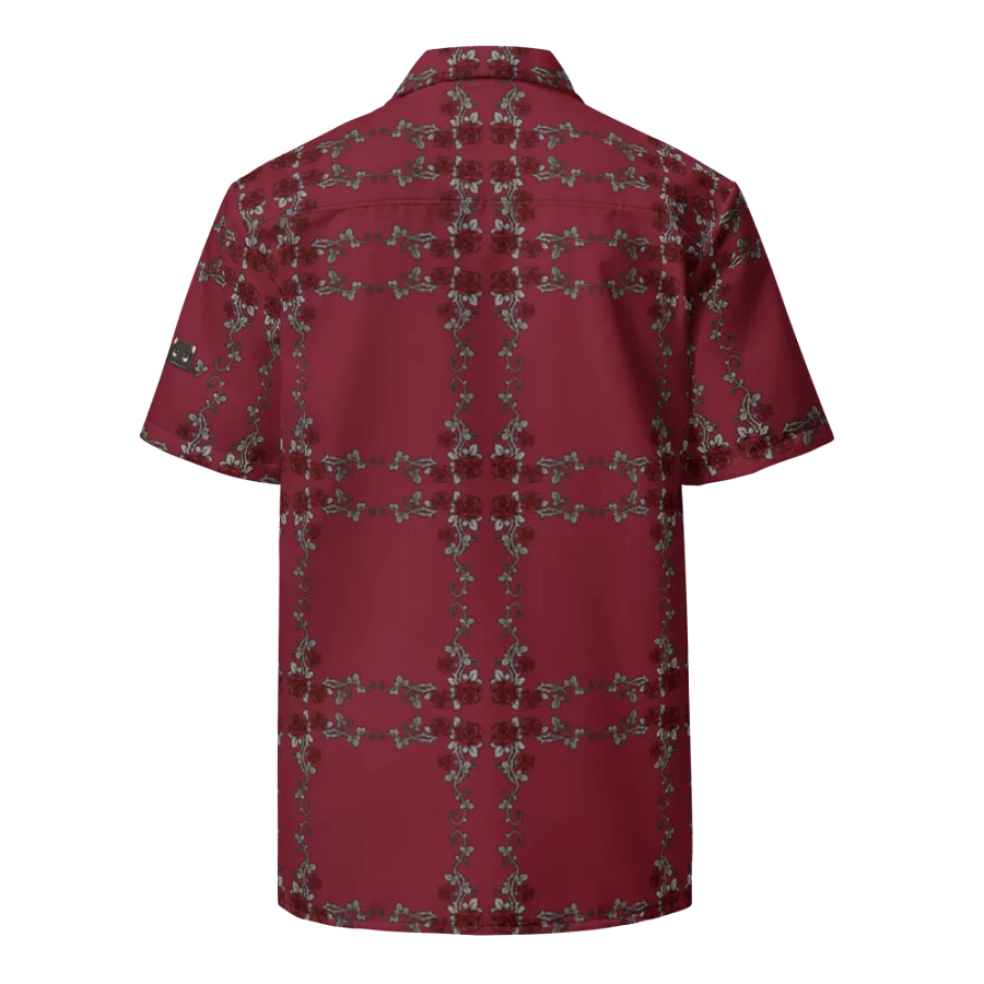 Burgundy Twitch Hawaiian Dress Shirt product image (2)