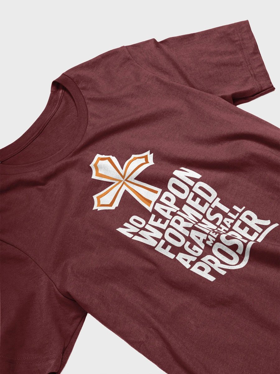No Weapon Formed Against Me Shall Prosper – Isaiah 54:17 Bible Verse Bella+Canvas Supersoft T-Shirt product image (4)