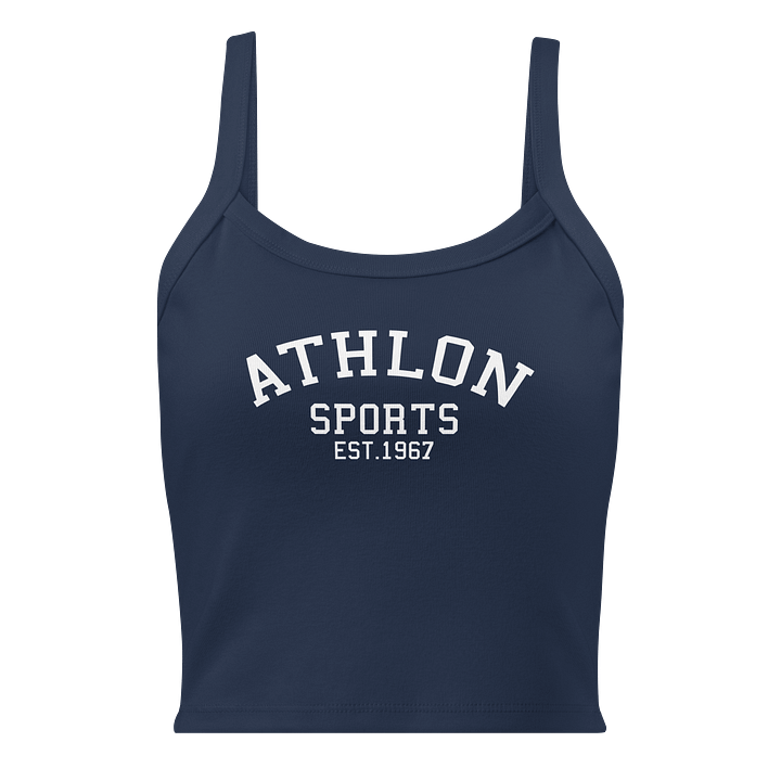 Athlon Sports | White Logo Women's Ribbed Tank product image (9)
