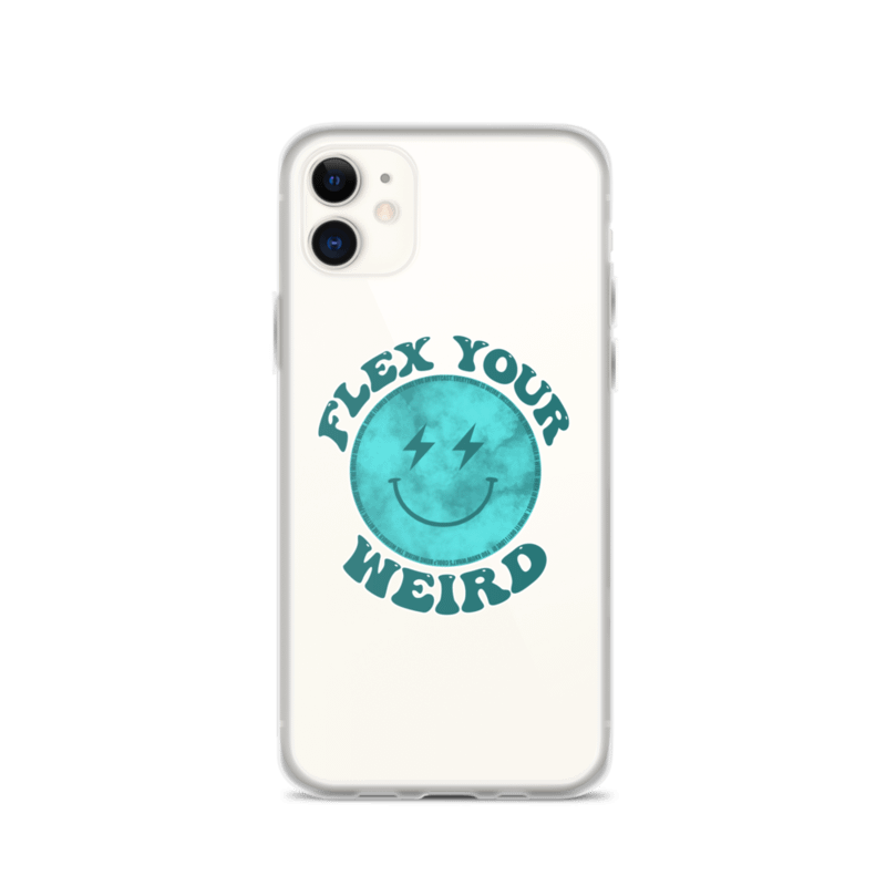 'Flex Your Weird' iPhone Case - Clear product image (3)