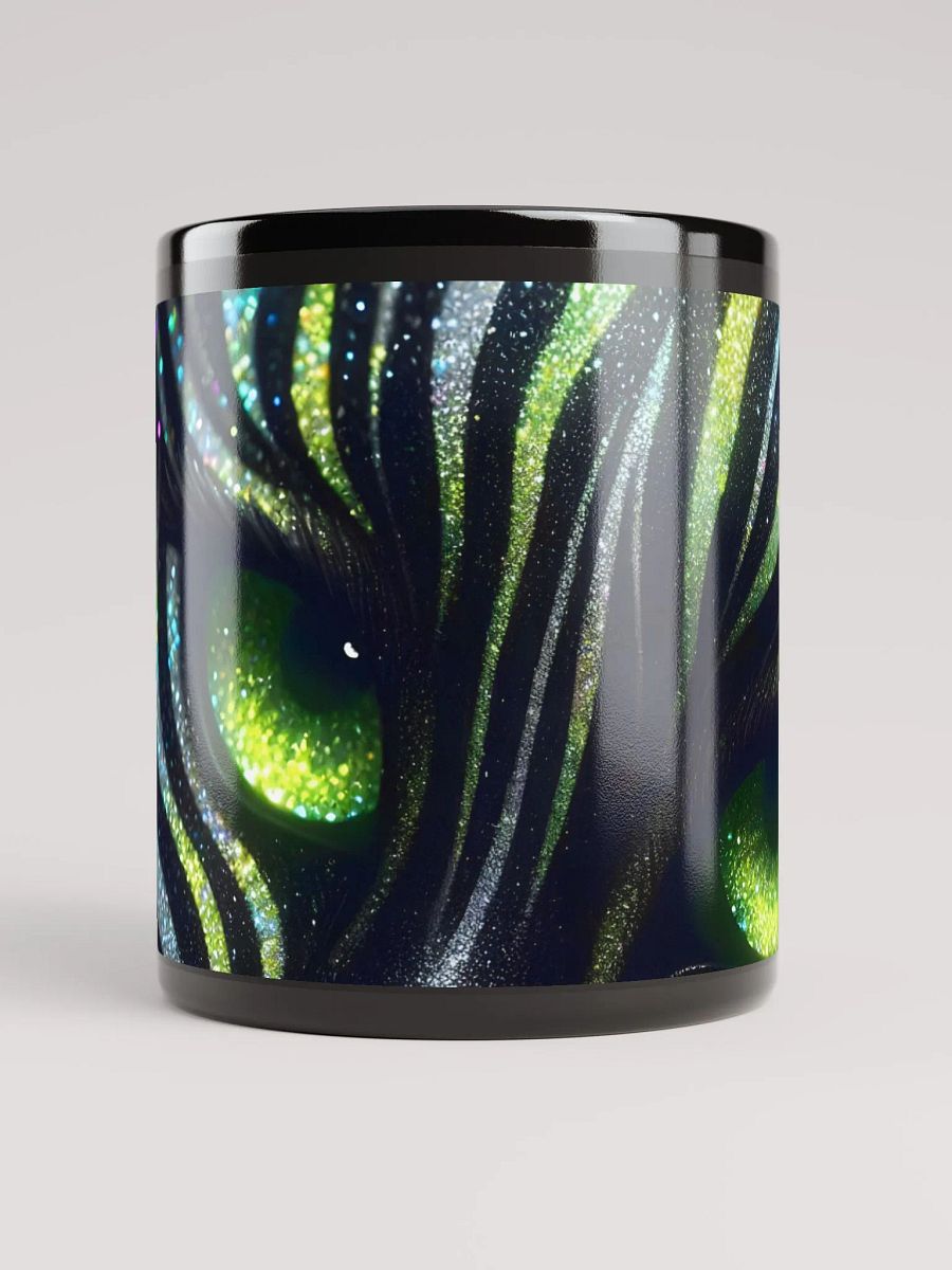 Glimmering Green-Eyed Cat Mug product image (9)