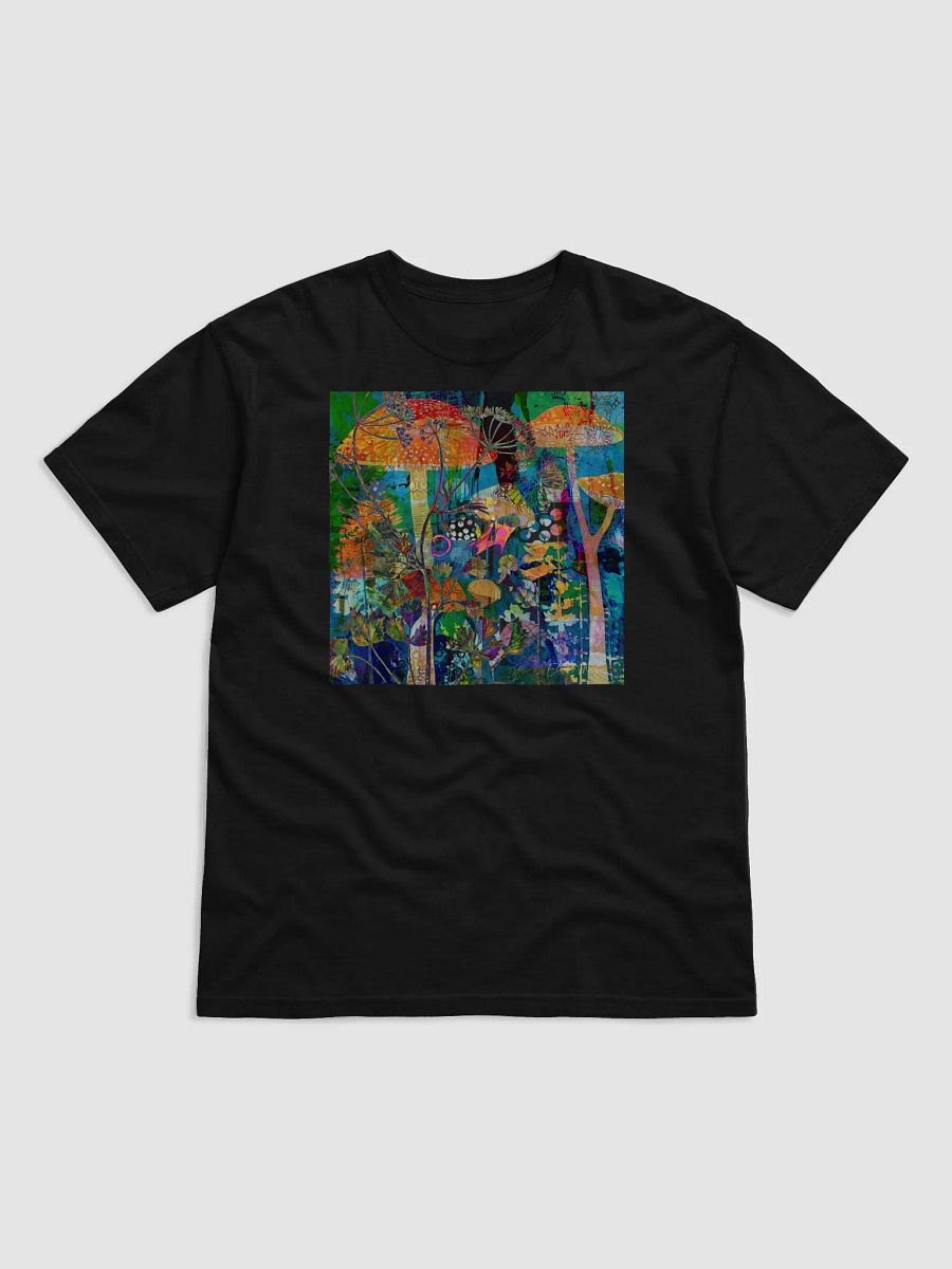 'Hidden' by Edward Martin Mixed Media Collage -Fantasy Flora Dreamland T-Shirt product image (2)