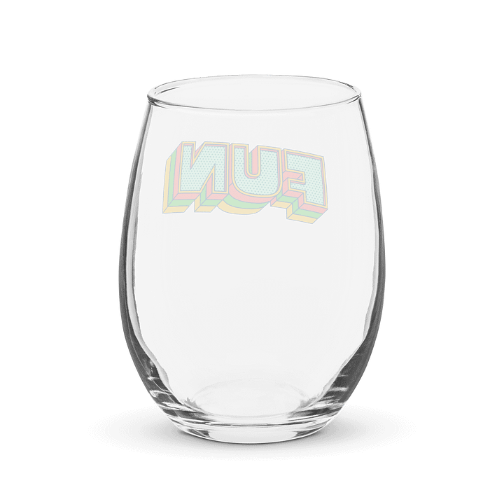 Fun 15 oz Glass Cup – Modern & Clean Look product image (2)