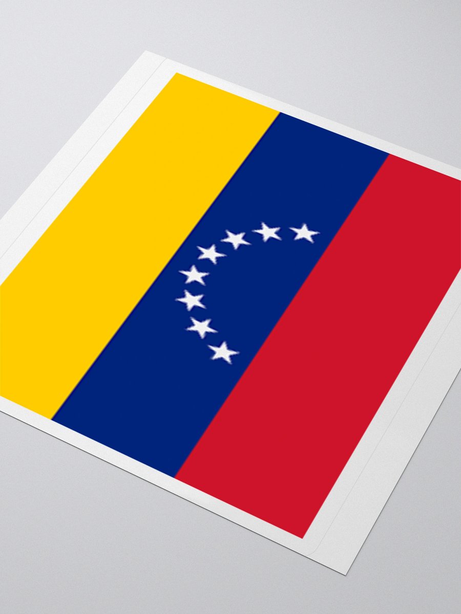 Venezuela Flag Sticker | Seven Stars Coat of Arms Design | Durable Vinyl | 3 Sizes product image (8)