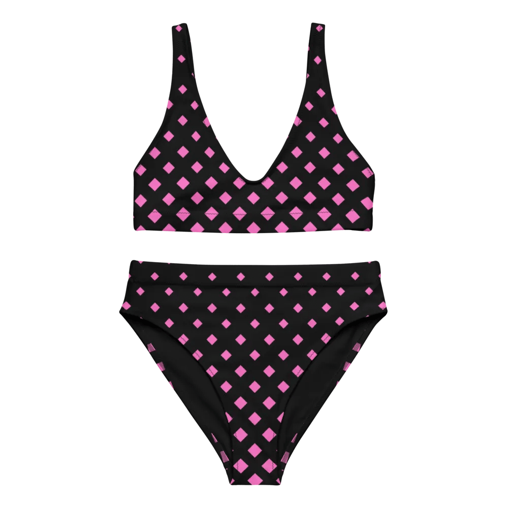 Midnight Sparkle High Waisted Bikini Set product image (7)
