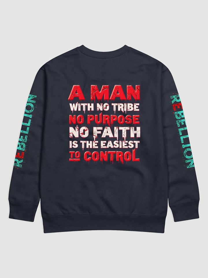 KLERIK Original Frame Sweatshirt - A Man With No Tribe No Purpose No faith Is The Easiest To Control product image (18)