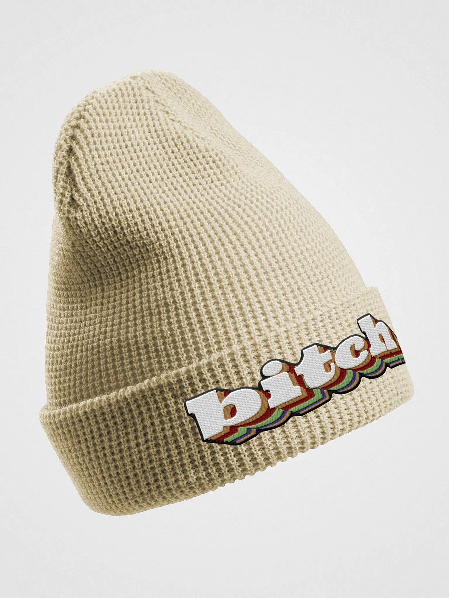 b!tch waffle beanie product image (9)