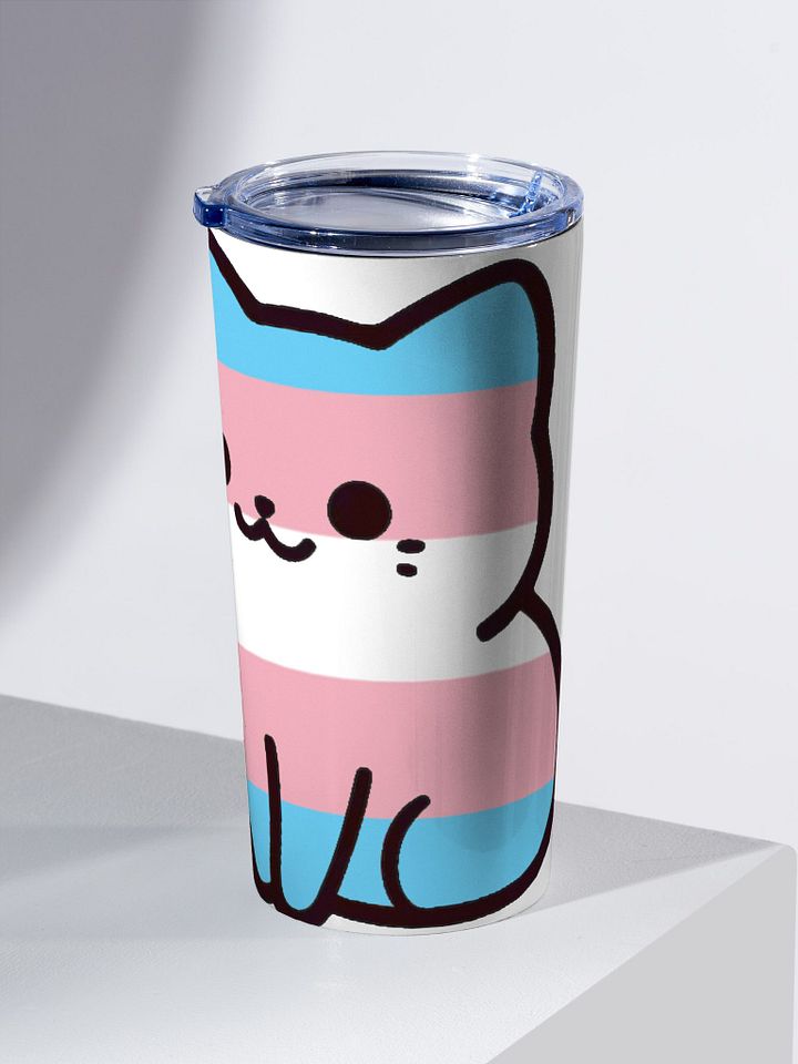 Transgender Pride Kitty Tumbler Cup product image (2)