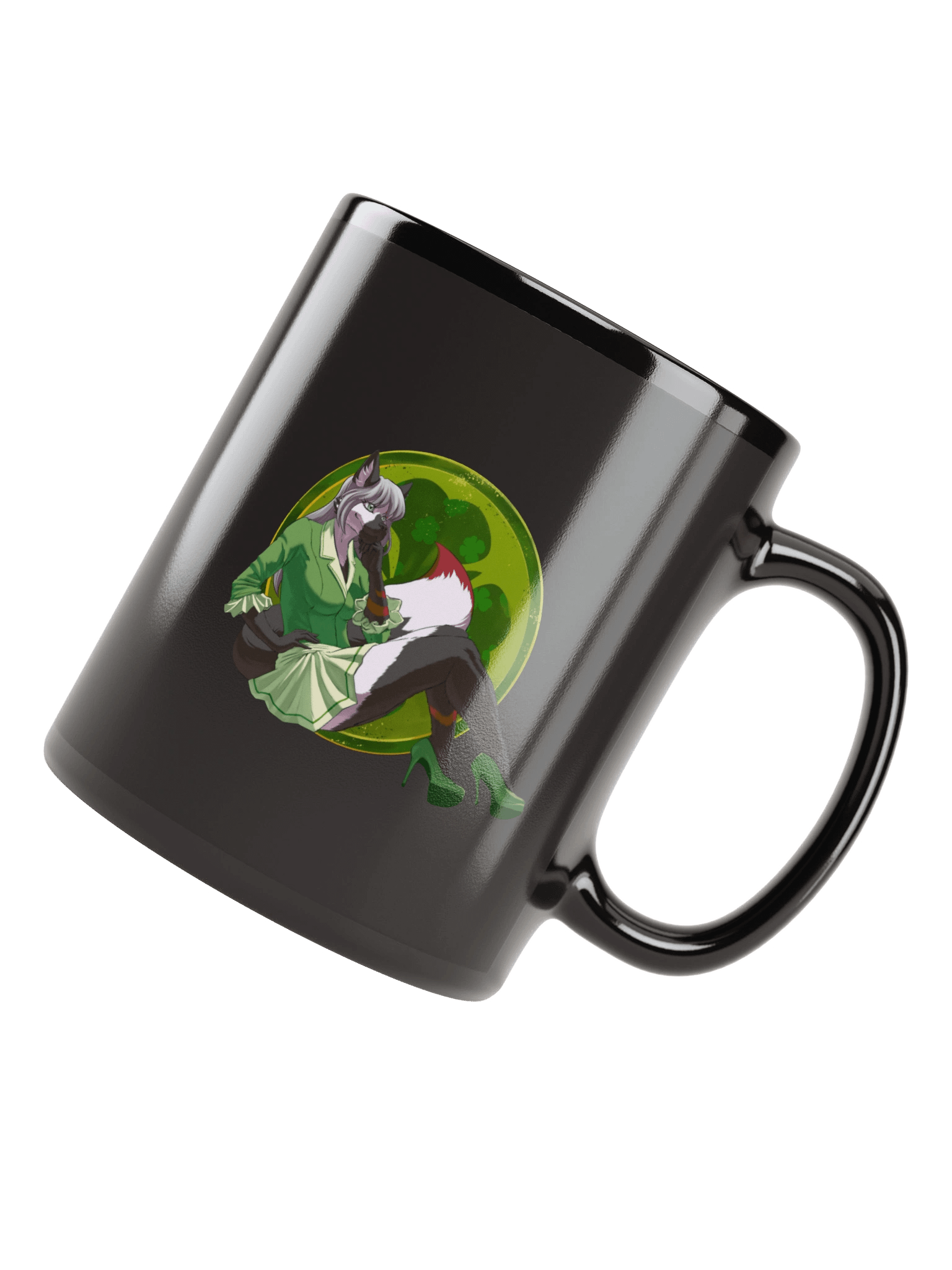 Raine Irish Pinup Chrome Mug (Black) product image (7)