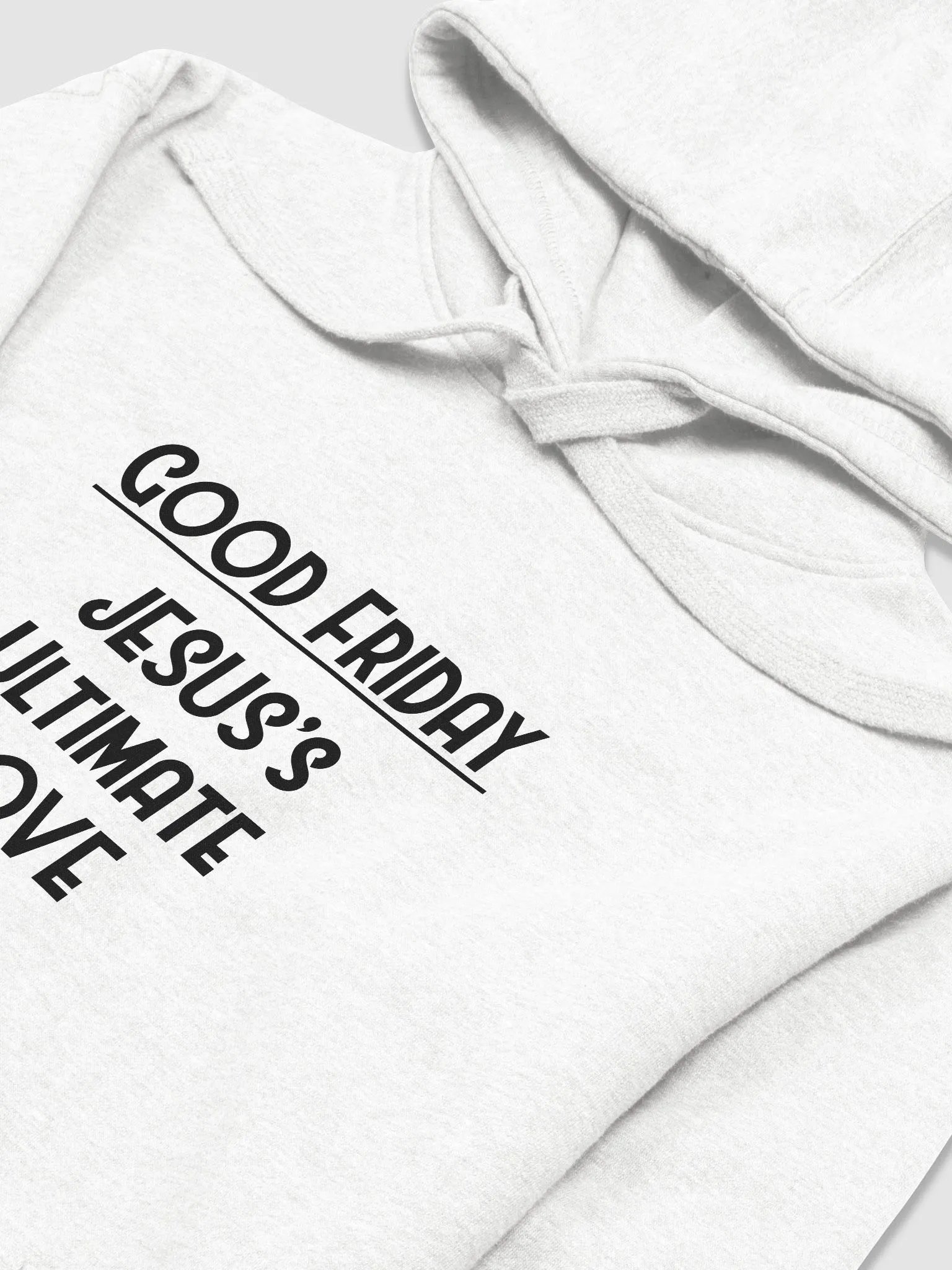 GOOD FRIDAY, JESUS’S ULTIMATES LOVE Midnight Comfort Unisex Hoodie product image (3)