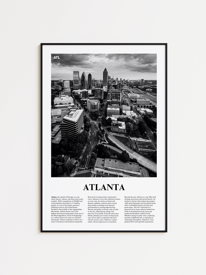 Atlanta 02 Newspaper Poster product image (1)