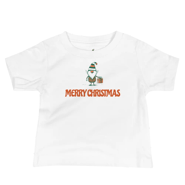 Merry Christmas Gnome Baby Tee product image (1)