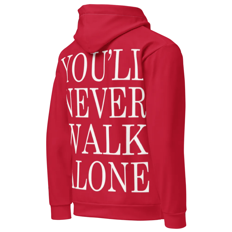 Liverpool FC - You'll Never Walk Alone - RED & WHITE - Unisex Hoodie product image (3)