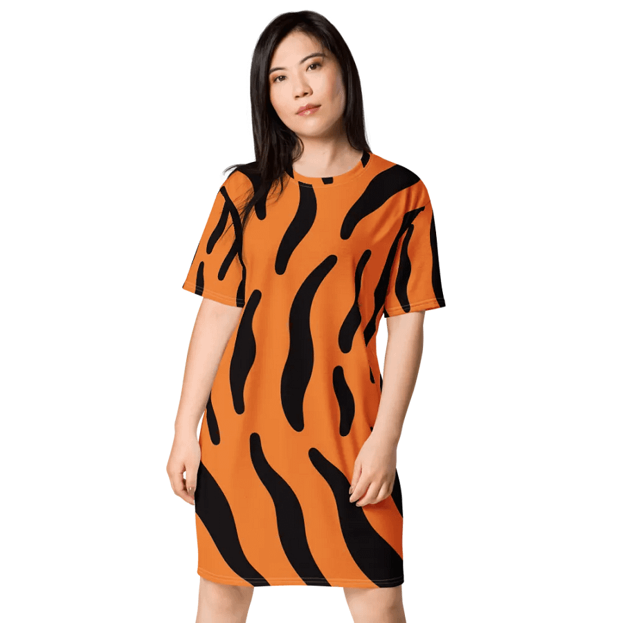 Vibrant Floral Swirl All-Over Dress Tiger product image (1)