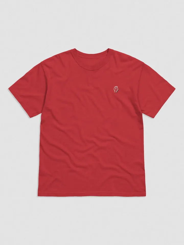EXCLAIMING MENTALLY (L.C., lined red) embroidered garment dyed tee product image (17)