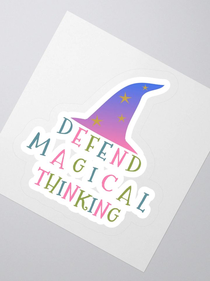 Defend Magical Thinking Sticker product image (4)