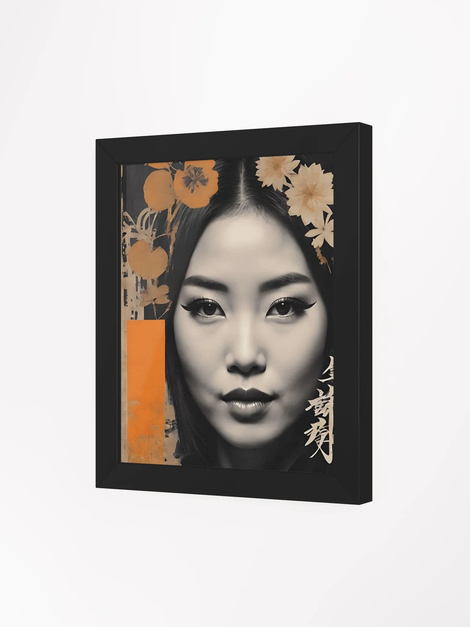 Floral Fusion: Asian-Inspired Framed Art Print product image (45)