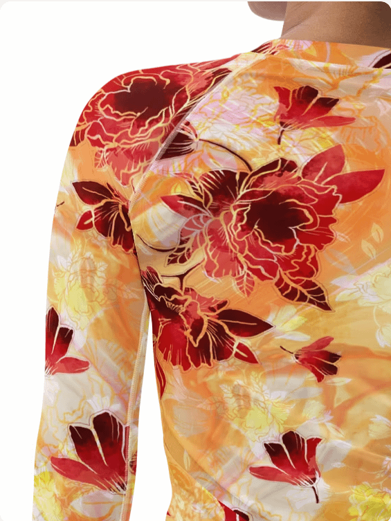 Sunset garden-Women's Rash Guard product image (7)
