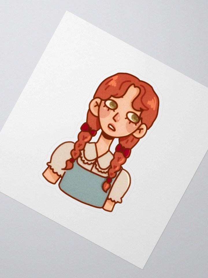 Garden Colours: Braided Belle Kiss Cut Sticker product image (2)