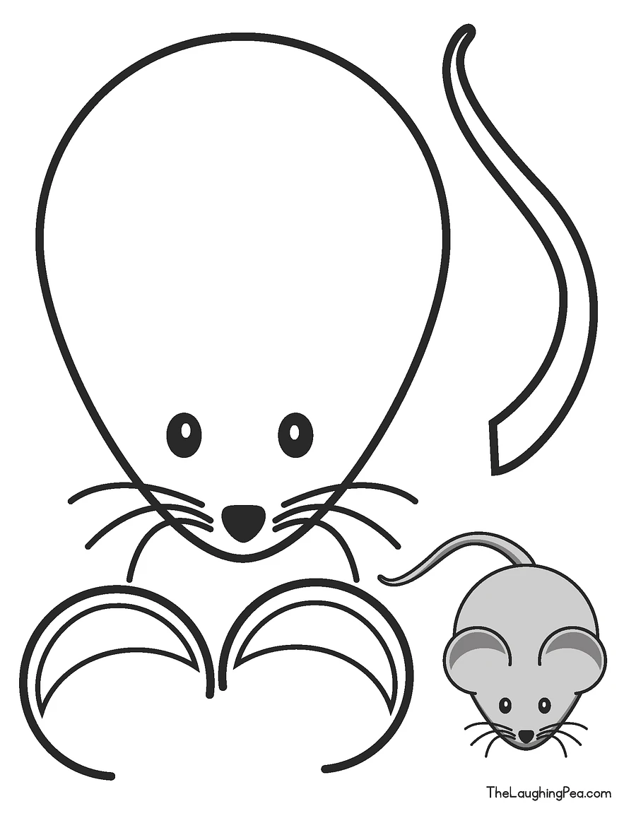 Coloring & Cutouts - Mouse product image (1)