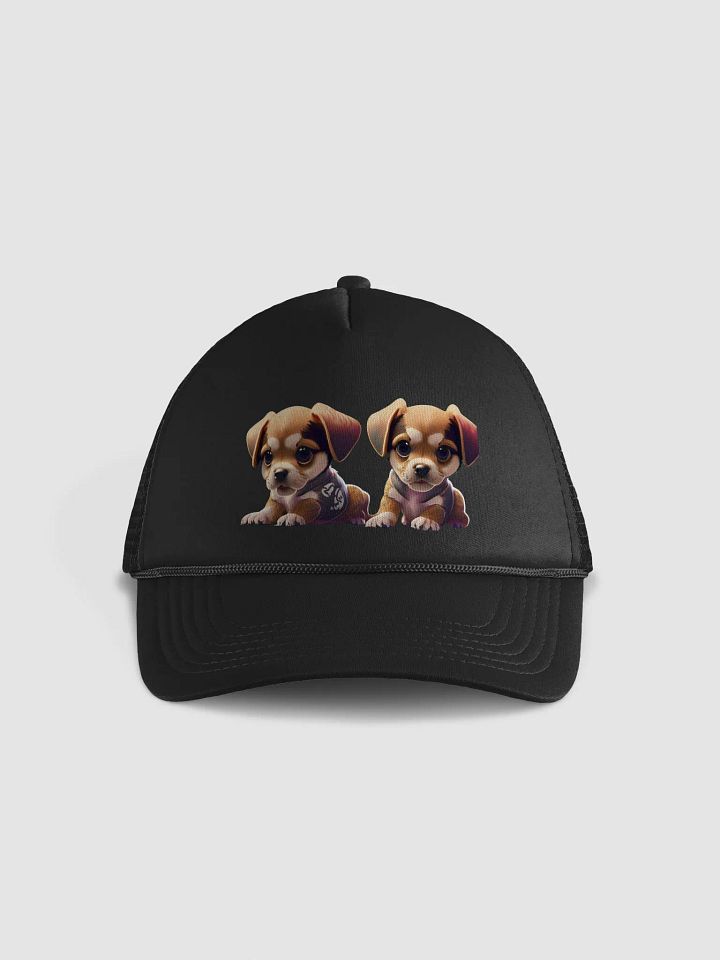 Valucap Foam Trucker Hat Design: puppies Use a warm color palette product image (1)
