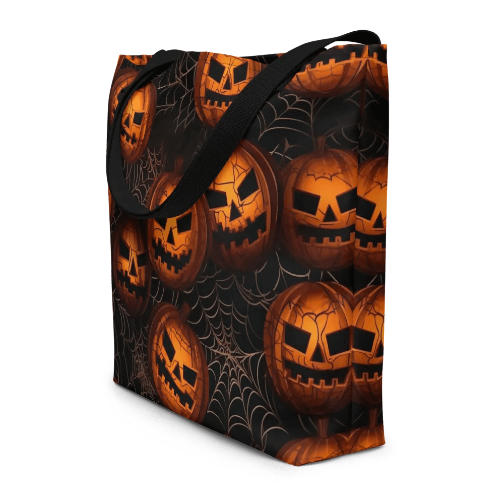 Pumpkin Web Black Tote Bag product image (4)