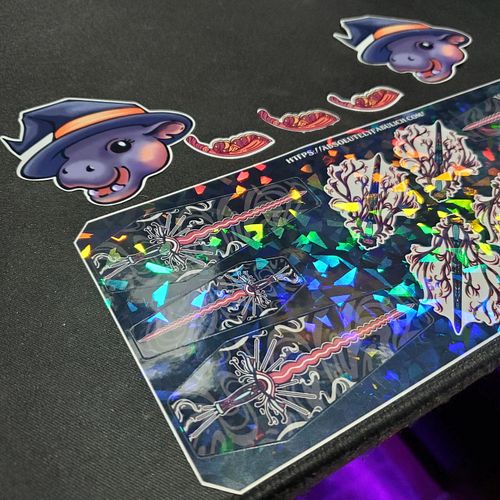 The special holographic stickers purchased from @absolutely.fabulich 's website www.absolutelyfabulich.com came in and they l...