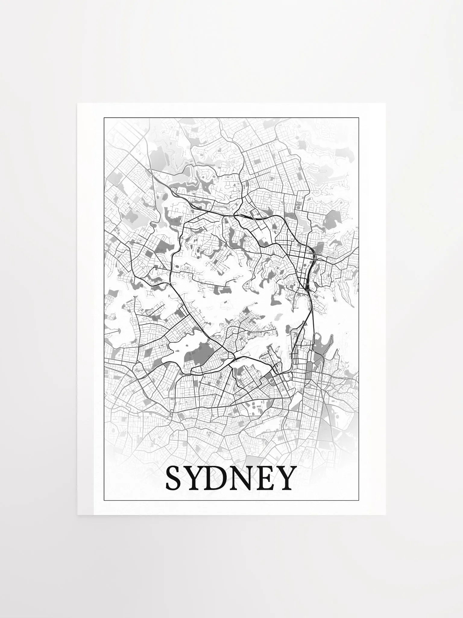 Sydney, Australia, city map print product image (1)